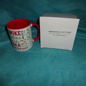 MIKE Coffee Mug/Cup personalized Name New Christmas Gift with gift box